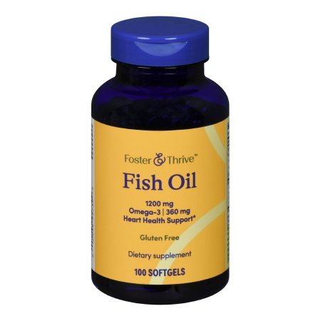 Foster & Thrive Omega 3 Fish Oil Supplement, 1200 mg, 100 soft gels - 01093995739 - LL Medico