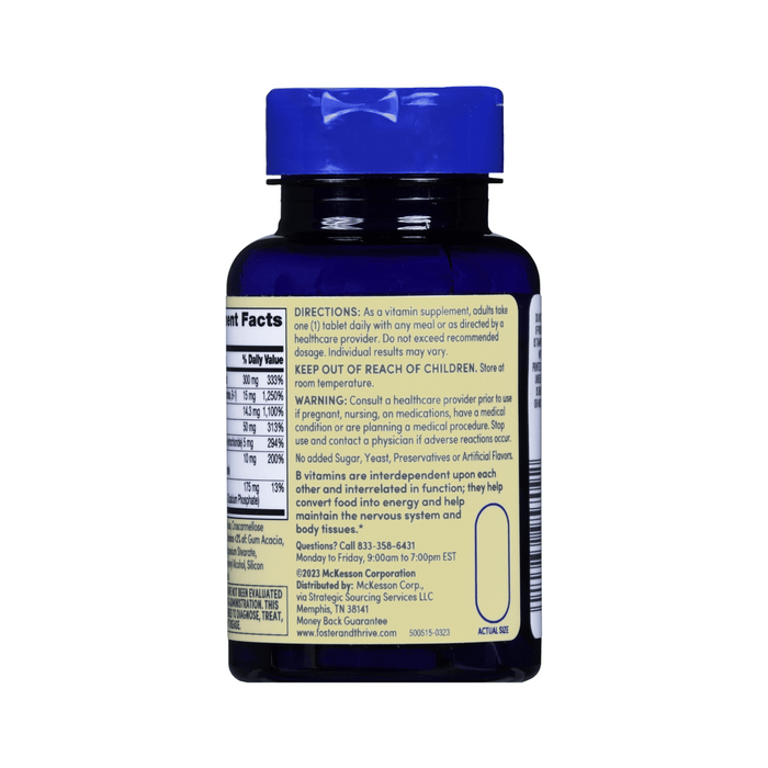 Foster & Thrive Vitamin B Complex Multivitamin Supplement - 01093995709 - LL Medico