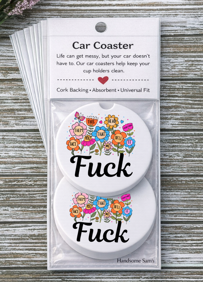 Fuck car coasters