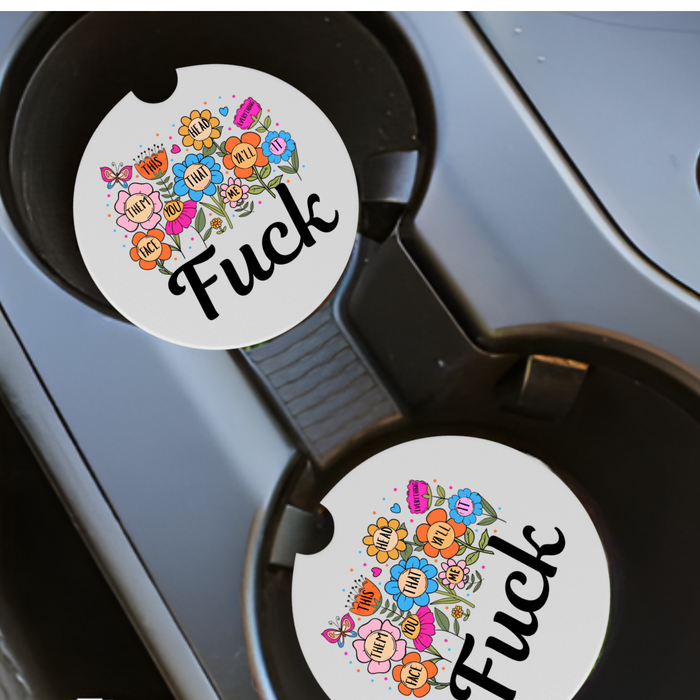 Fuck car coasters