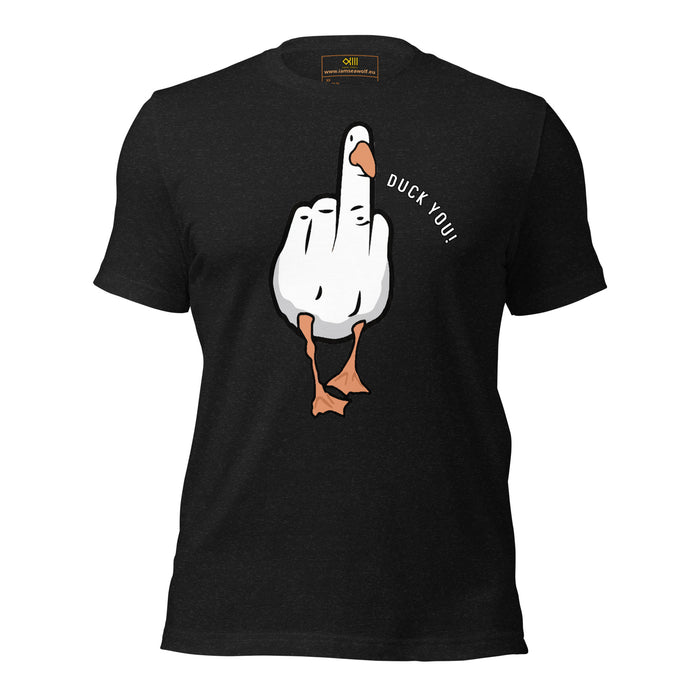 Funny goose graphic T-shirt with bold attitude illustration