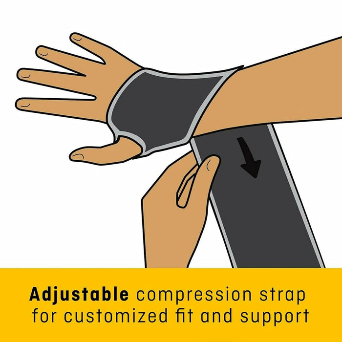 Futuro Sport Adjustable Wrist Support, Black, One Size Fits Most - 09033ENR-Single - LL Medico