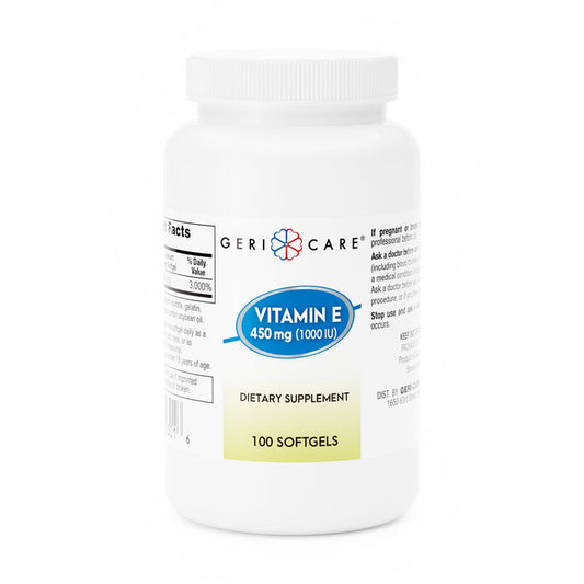 Geri - Care Vitamin E Supplement, 450 mg - 753-01-GCP-Single - LL Medico