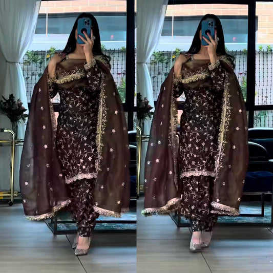 Glamorous Festive Wear with Embroidery