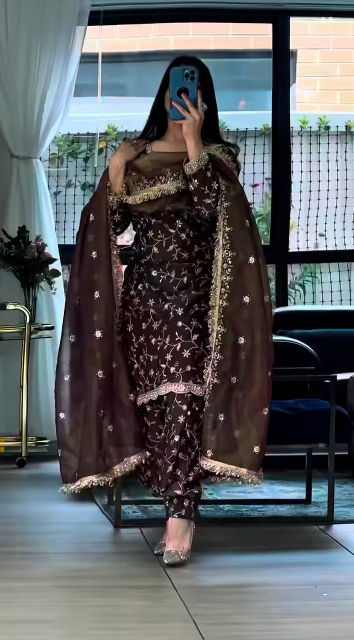 Glamorous Festive Wear with Embroidery