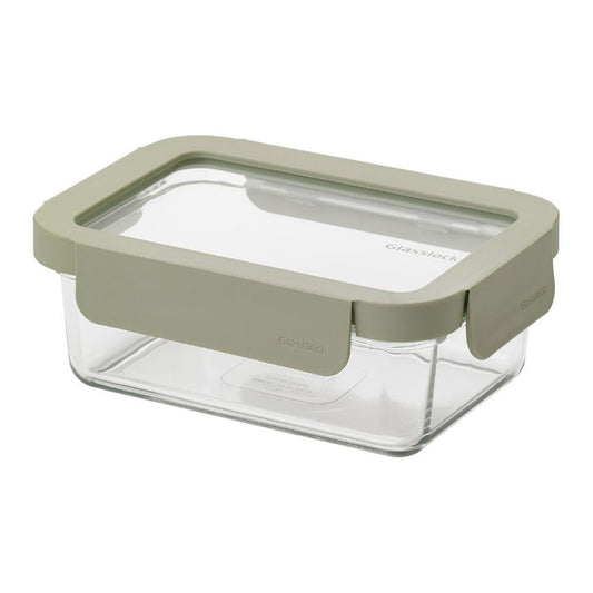 Glasslock Glass Food Container with Glass Lid 700ml Rectangle | Freezer, Oven & Air Fryer Safe