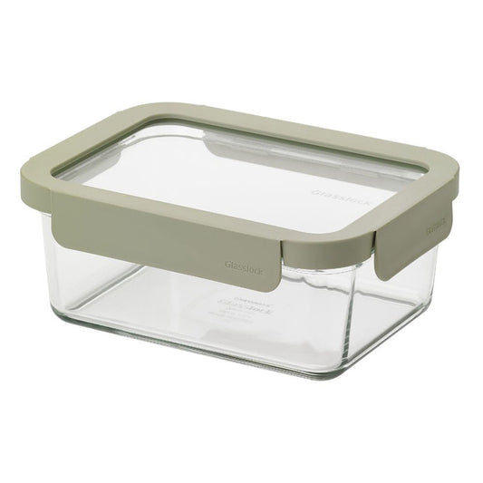 Glasslock Glass Food Container with Glass Lid 900ml Rectangle | Freezer, Oven & Air Fryer Safe