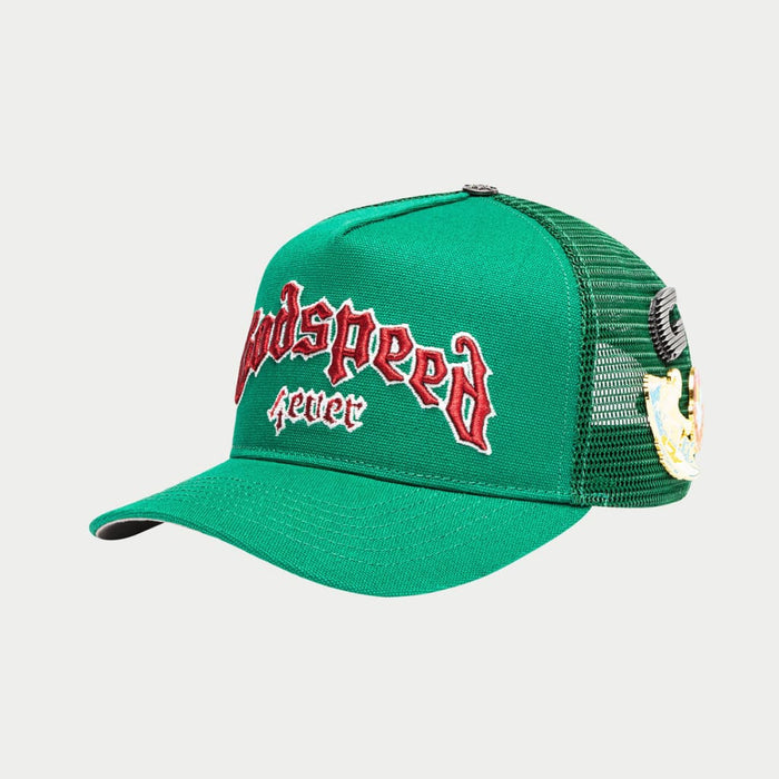 GODSPEED Forever All Green-Red Trucker Hat
