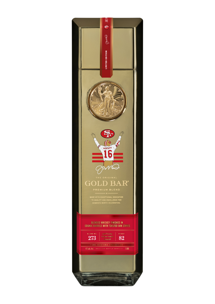 Gold Bar San Francisco 49ers Joe Montana Collection Premium Barrel Whiskey