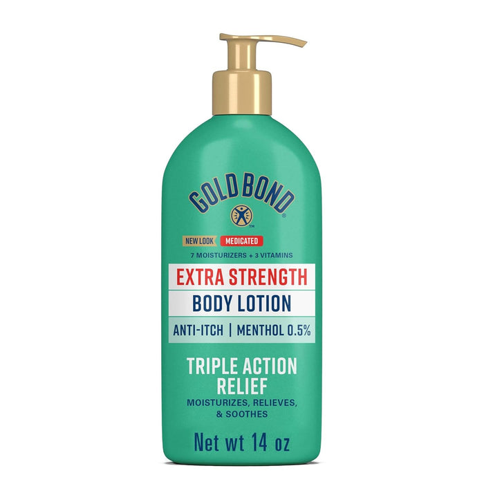 Gold Bond Extra Strength Medicated Anti-Itch Body Lotion, Menthol 0.5%, 14 oz