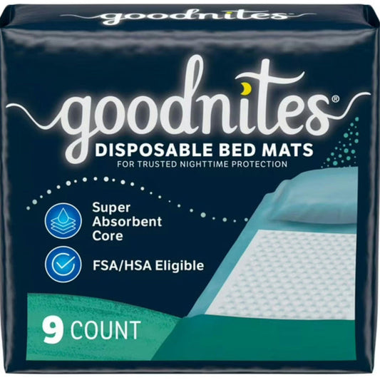 GoodNites Disposable Bed Mats for Bedwetting - 32519-Pack - LL Medico