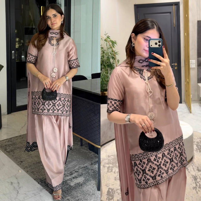 Graceful Attire Embroidery Meets Modern Style