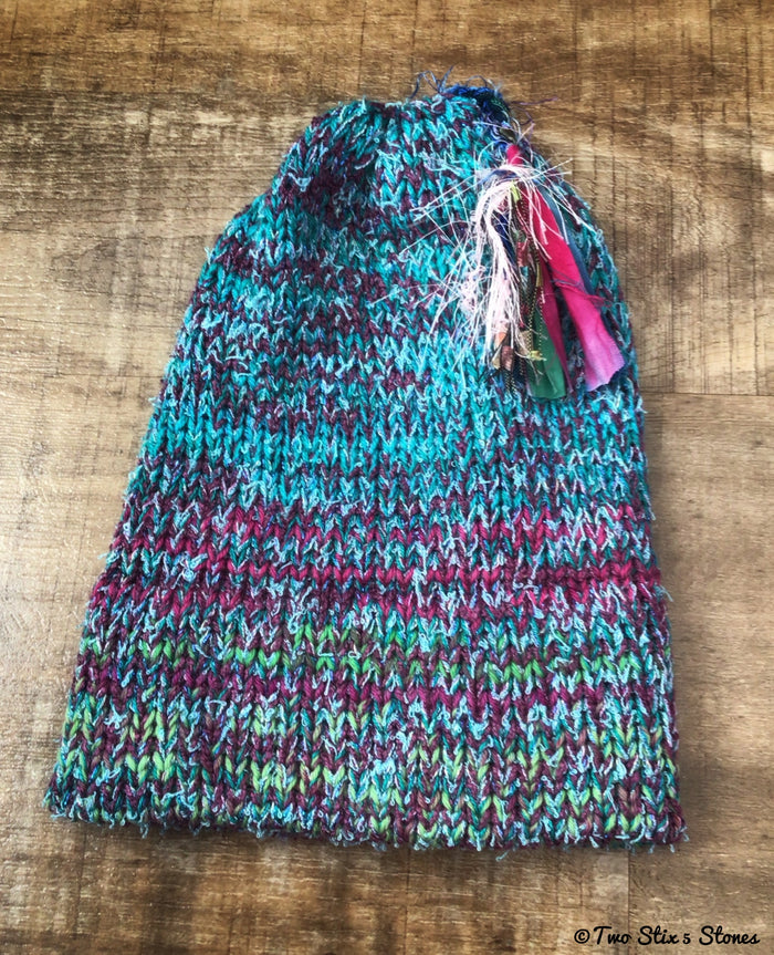Grow With Me - Turquoise & Purple Tweed Hat