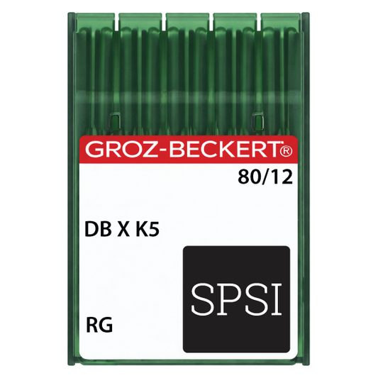 Groz-Beckert DBXK5 80/12 RG - Sharp Point - Large Eye - 100ct Needles