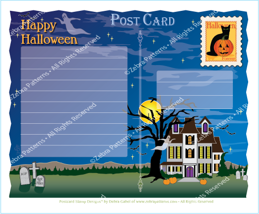 Halloween Postcard Kit