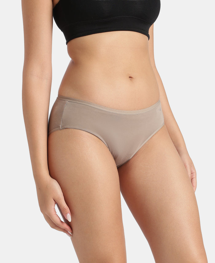 High Coverage TENCEL™ Micro Modal Elastane Stretch Hipster with Ultrasoft Waistband - Assorted (Pack of 3)