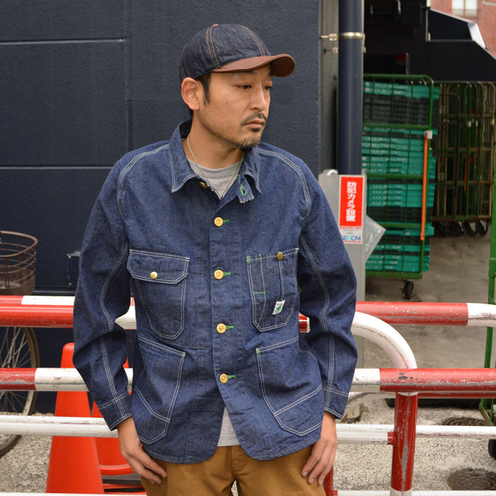 HIGHER ”HT25020C” Selvedge Denim × Leather Brim Cap