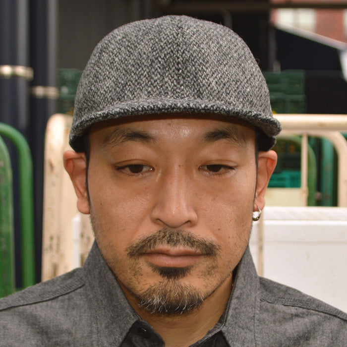 HIGHER ”HT25021” Harris Tweed Oatmeal Cap