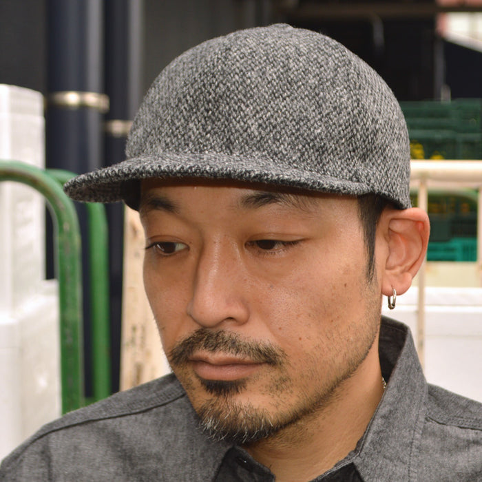 HIGHER ”HT25021” Harris Tweed Oatmeal Cap