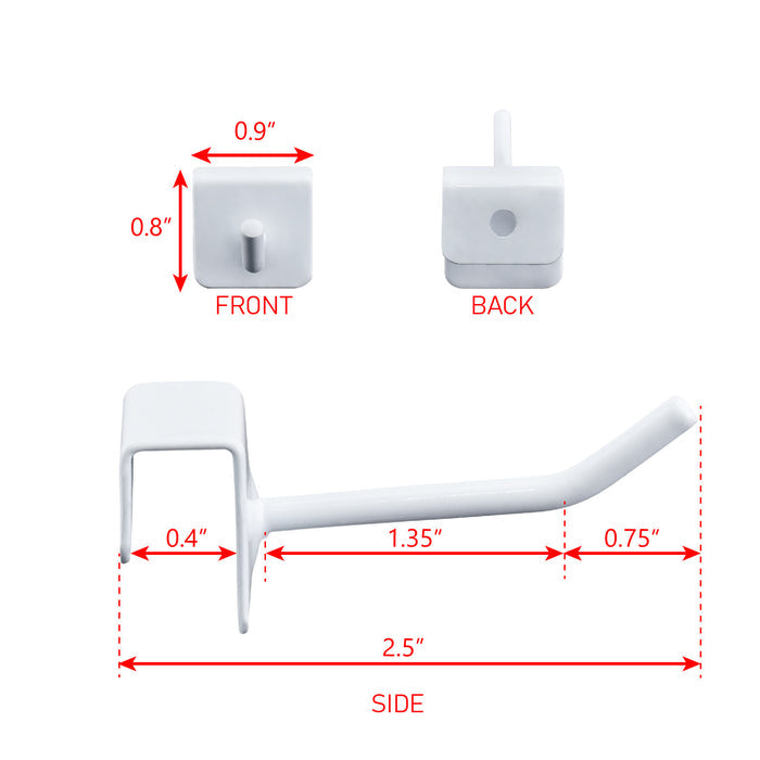 #HOOK-246 24 Pcs Small Metal Panel Hook Hanger