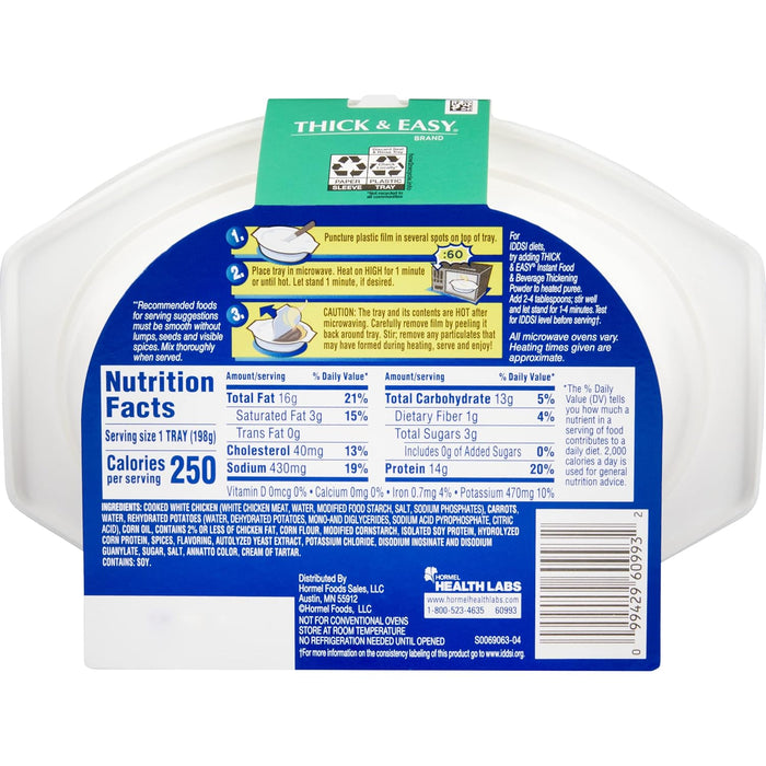Hormel Thick & Easy Purees, Roasted Chicken, Case/7 - 60748-Case - LL Medico