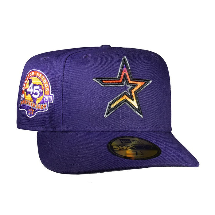 Houston Astros All Purple Gradient Logo 45Th Anniversary