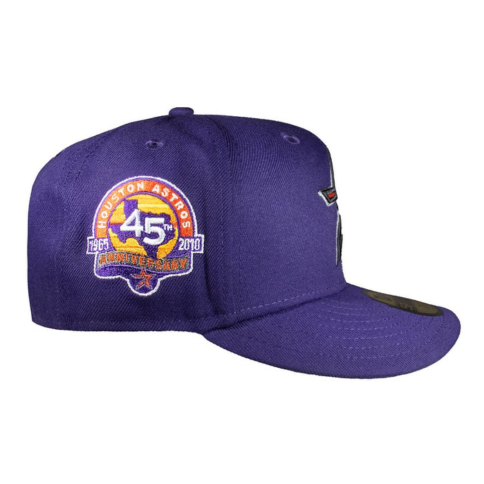 Houston Astros All Purple Gradient Logo 45Th Anniversary