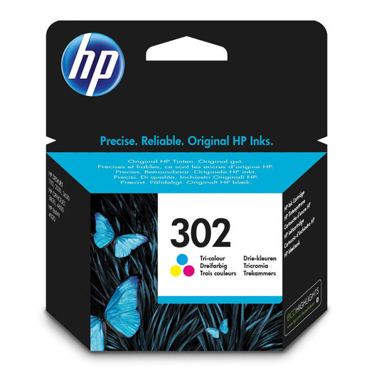HP 302 Standard Capacity Colour Original Ink Cartridge - F6U65AE