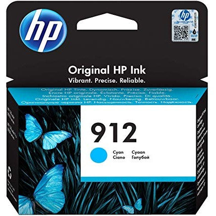 HP 912 Cyan Original Ink Cartridge - 3YL77AE