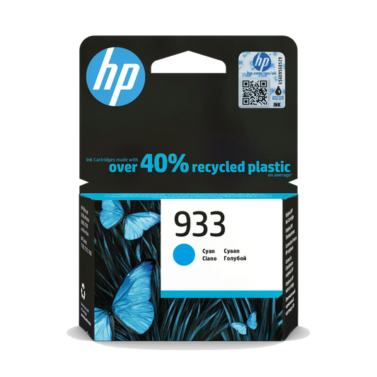 HP 933 Cyan Original Ink Cartridge - CN058AE