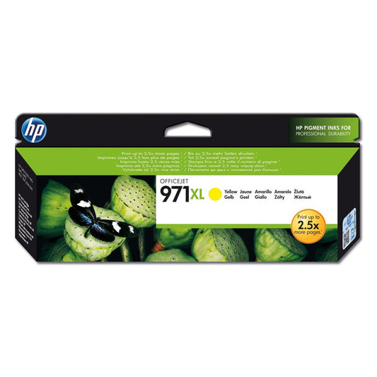 HP 971XL High Yield Yellow Original Ink Cartridge Page Yield 6600 CN628AE