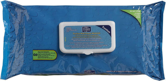 Hygea Premium Multi-Purpose Washcloth, Scented, 60 Count
