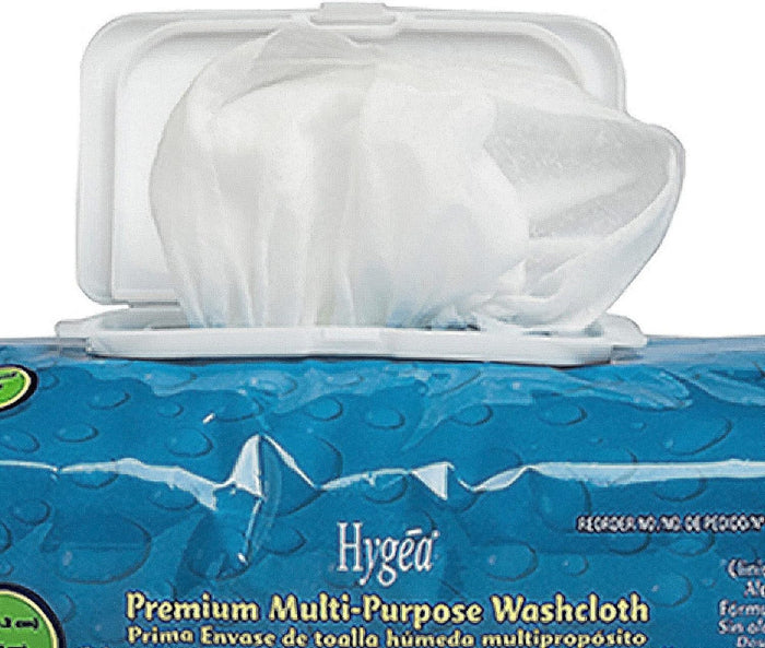 Hygea Premium Multi-Purpose Washcloth, Scented, 60 Count