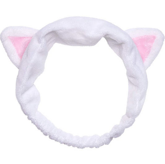 [I Dew Care] White Cat Headband