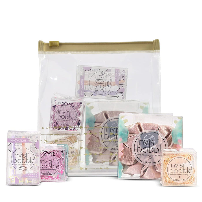 Invisibobble Pouch of Awesome Gift Pack with 4 special limited edition Invisibobble Collections