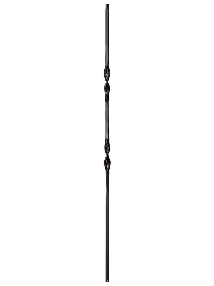 Iron Baluster 9011 - 1/2" Square - Double Ribbon