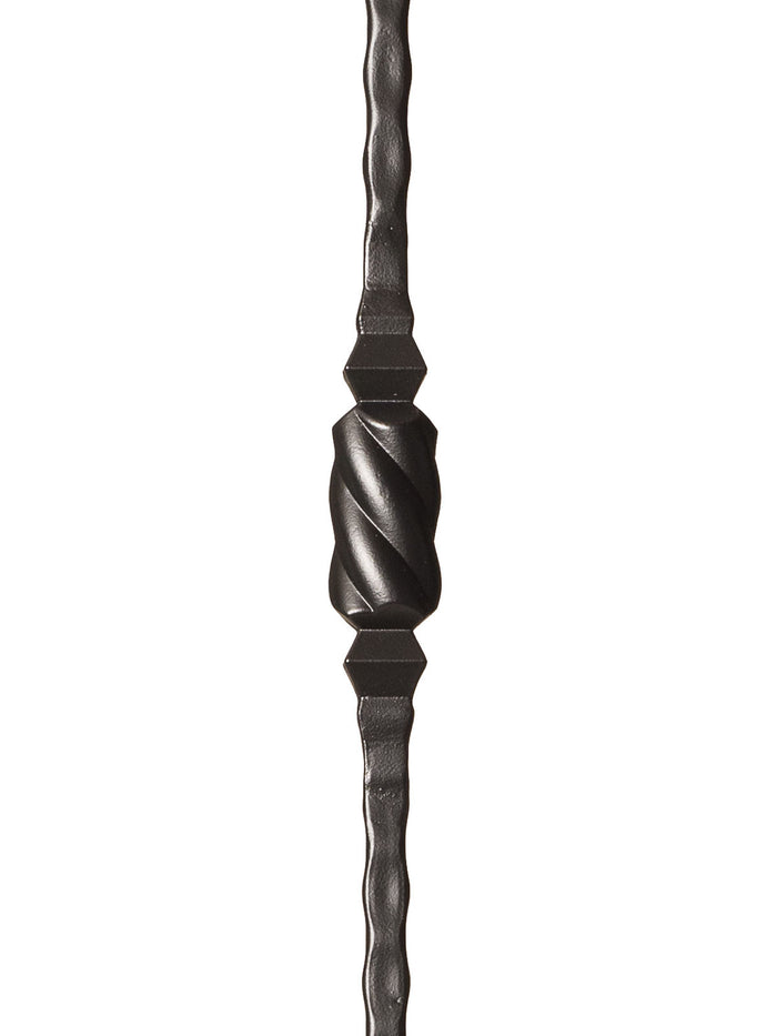 Iron Baluster 9045 - 9/16" Hammered Face - Single Knob