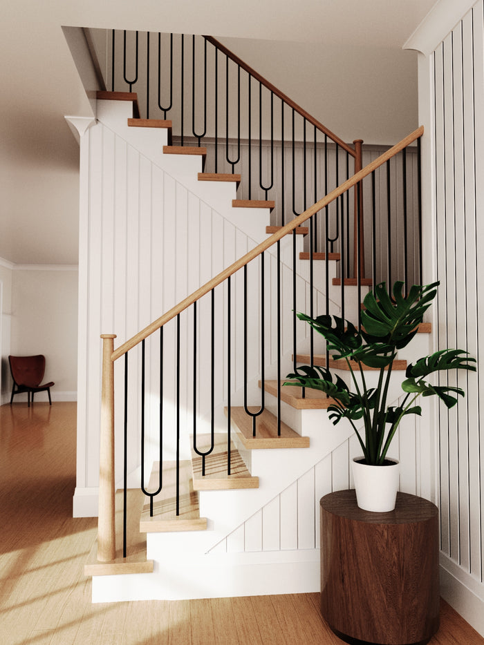 Iron Baluster 9092 - 1/2" Square - Split Oval