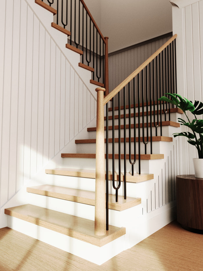 Iron Baluster 9092 - 1/2" Square - Split Oval