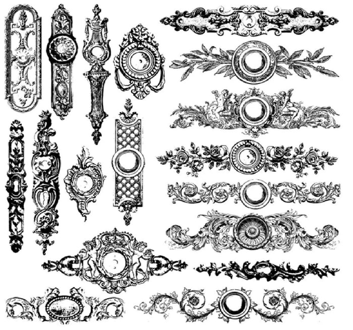 Iron Orchid Designs - Backplates 12x12 Stamp