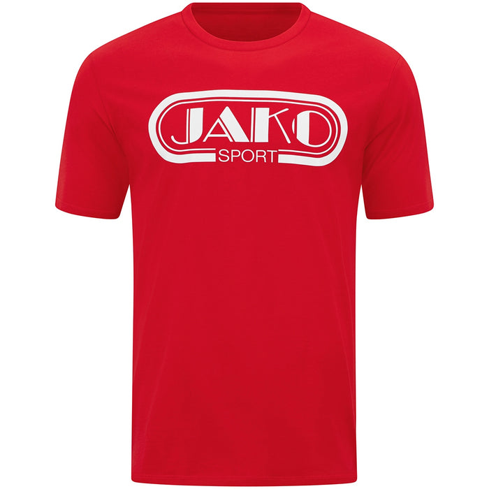 JAKO T-Shirt Retro – Rot (vorne)