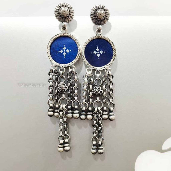Jhumri Handpainted Ghughri Earrings