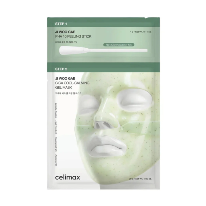 Celimax Ji Woo Gae Cica PHA Peel 2-step Gel Mask Nudie Glow Australia