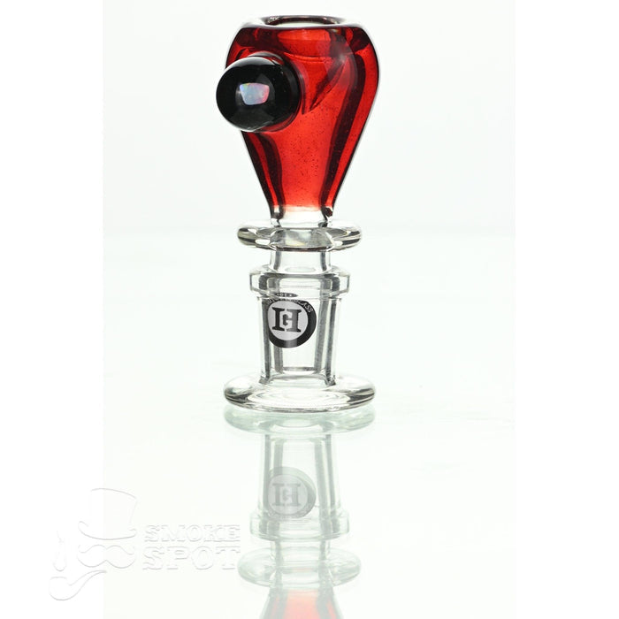 Side view of Joe Madigan dry herb slide 14 mm with dicro red