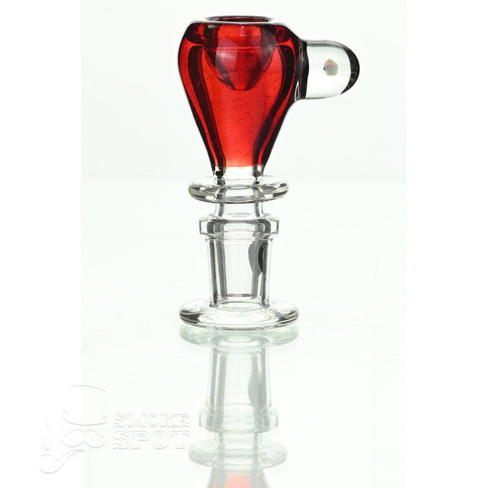 Joe Madigan dry herb slide 14 mm with dicro red glass craftsmanship