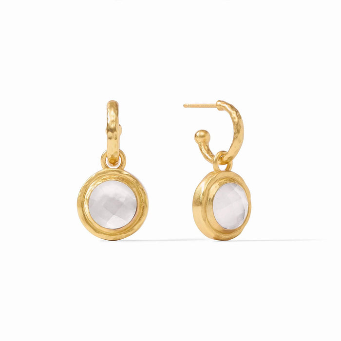 JULIE VOS- Astor 6-in-1 Charm Earring - Iridescent Clear Crystal - Findlay Rowe Designs
