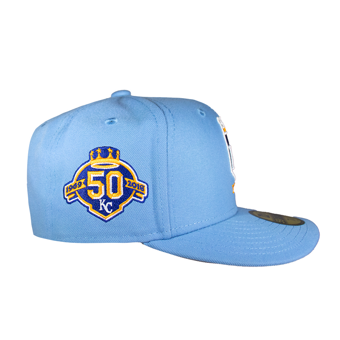 Kansas City Royals "Banner logo" All Sky Blue 50th Anniversary