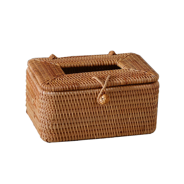 Knot Rattan Tissue Box Holder