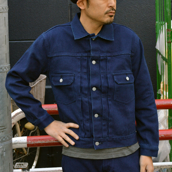KOJIMA GENES "RNB-5049" Indigo SASHIKO Denim Jacket