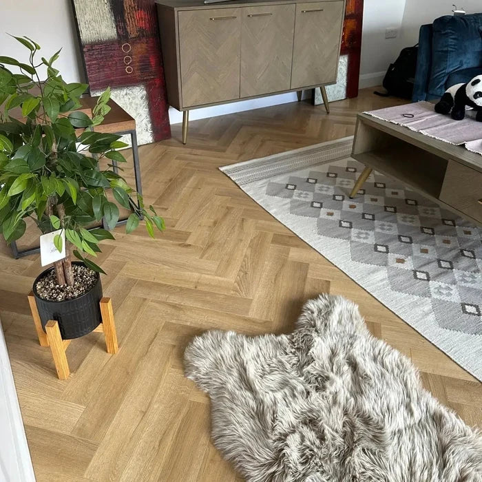 Konig Prestige Silver Oak Herringbone - Wood Floor Store